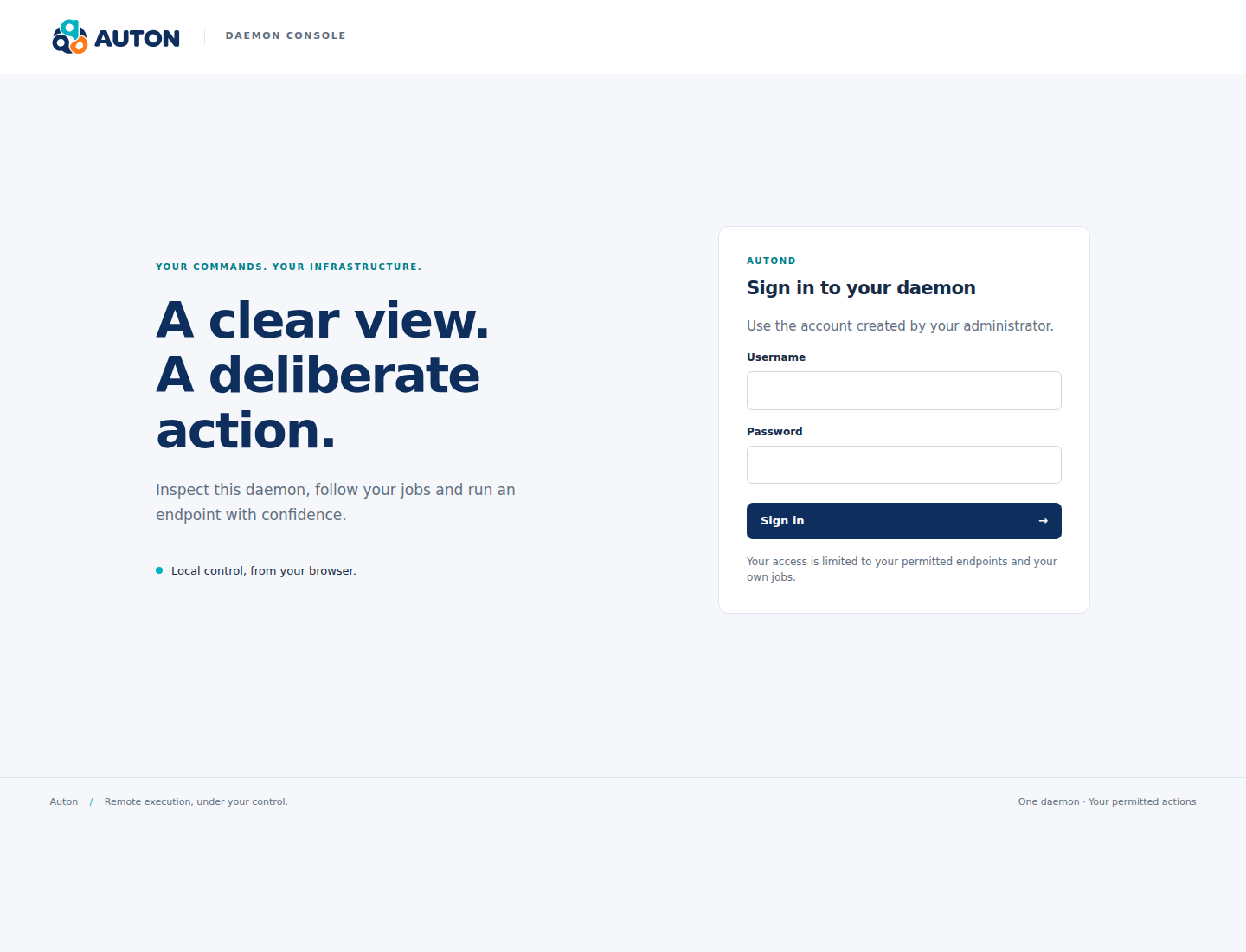 Autond sign-in